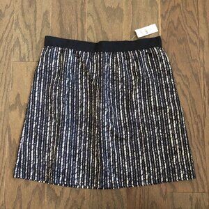 Ann Taylor LOFT Stripe Print A-line Mini Skirt
